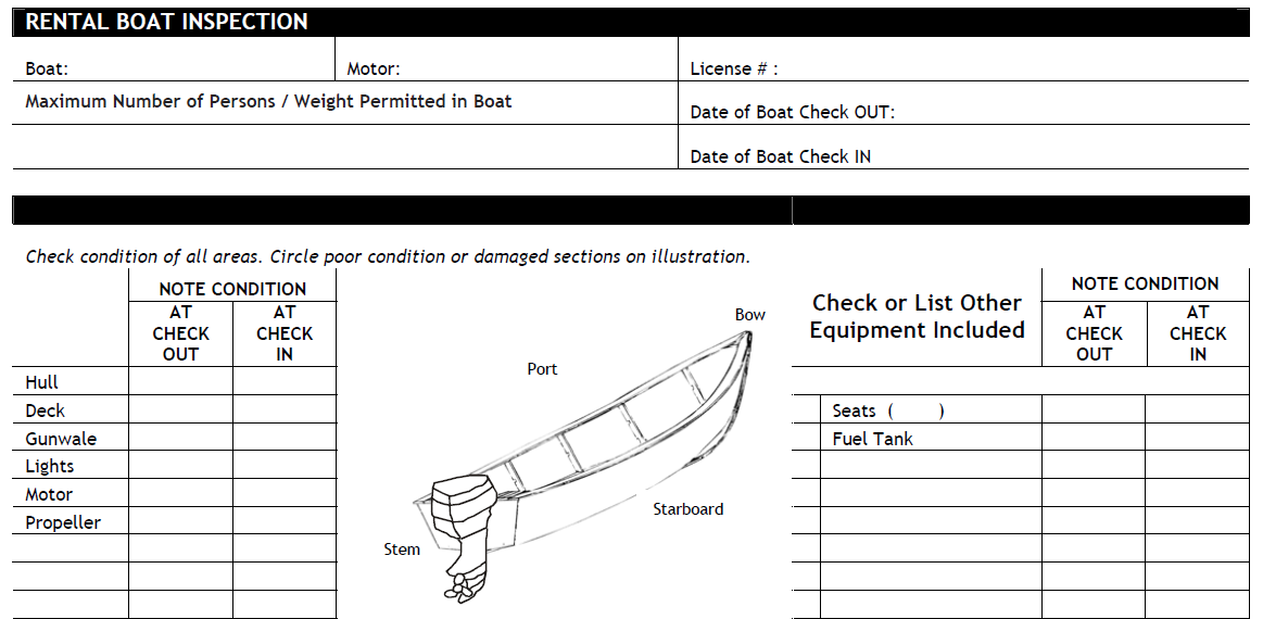 Microsoft Word Watercraft Rental Agreement Docx